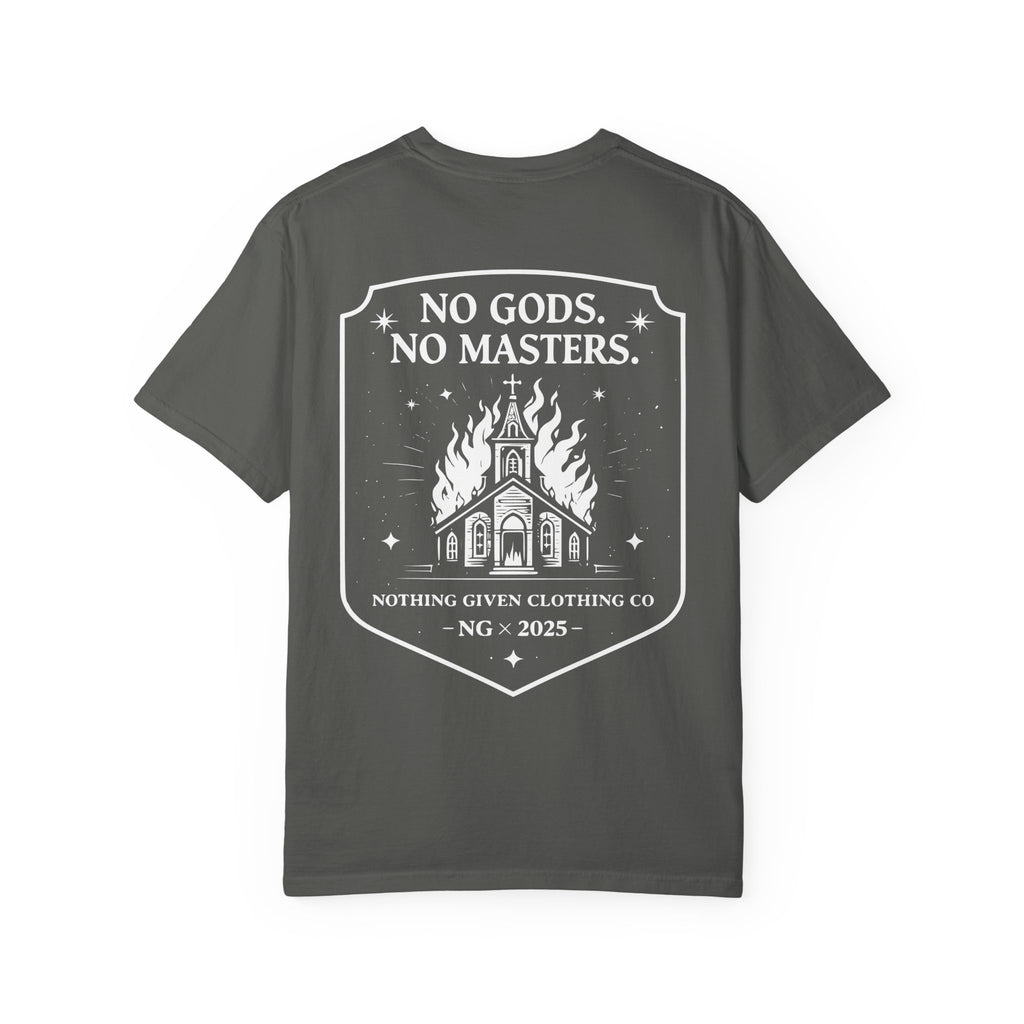 No Gods. No Masters. - Burning Cathedral Tee