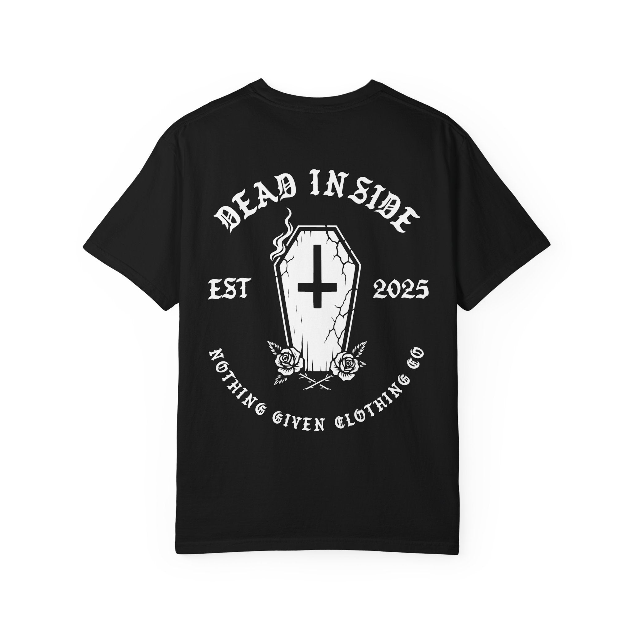 Dead Inside T-Shirt - Anti-Religion Upside Down Cross Graphic Tee