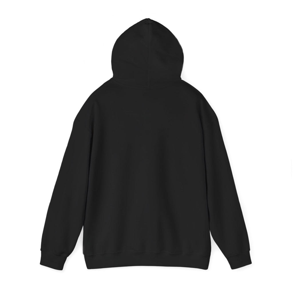 .unhinged. Black Hoodie – Heavyweight Streetwear Pullover with White Print