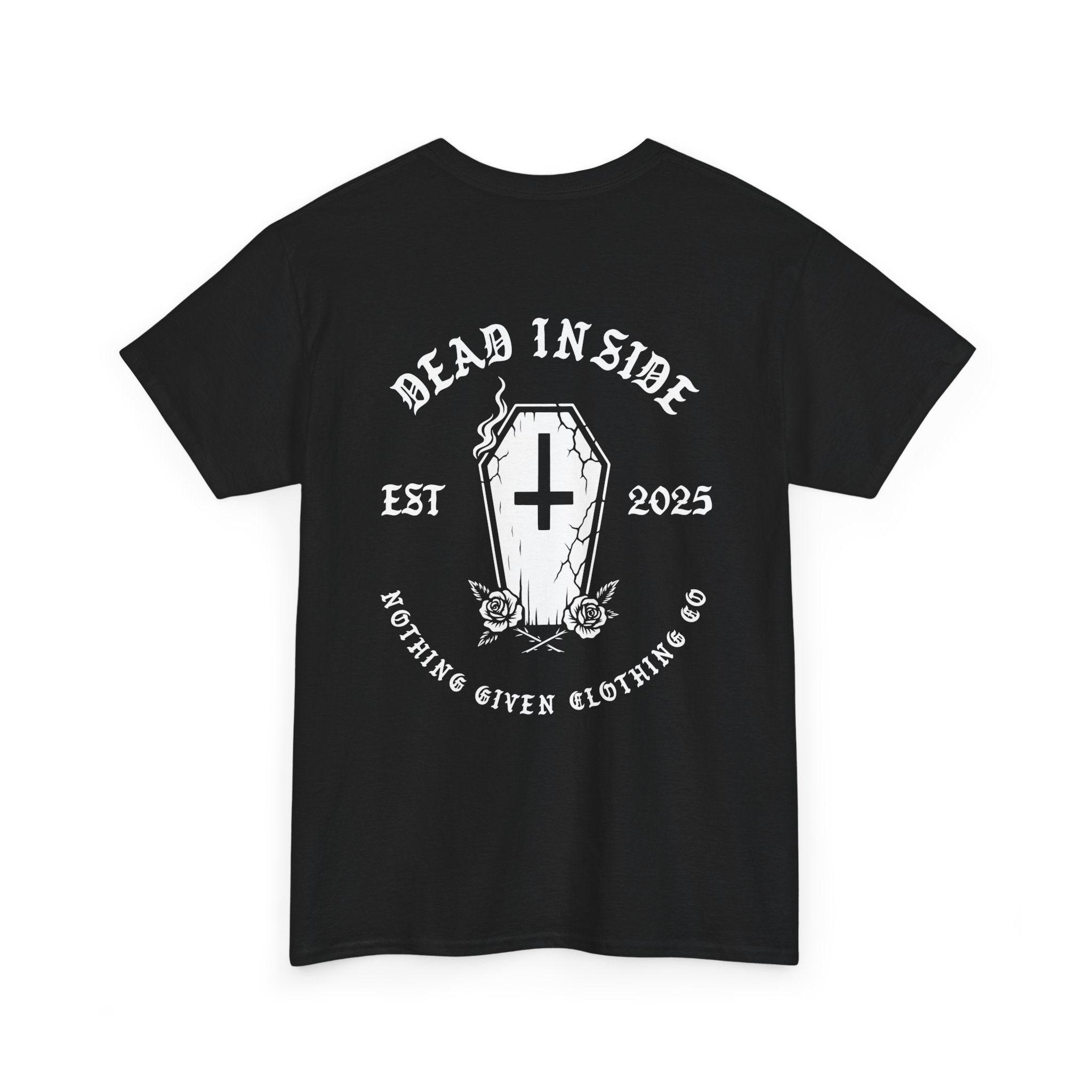 Dead Inside T-Shirt - Anti-Religion Upside Down Cross Graphic Tee
