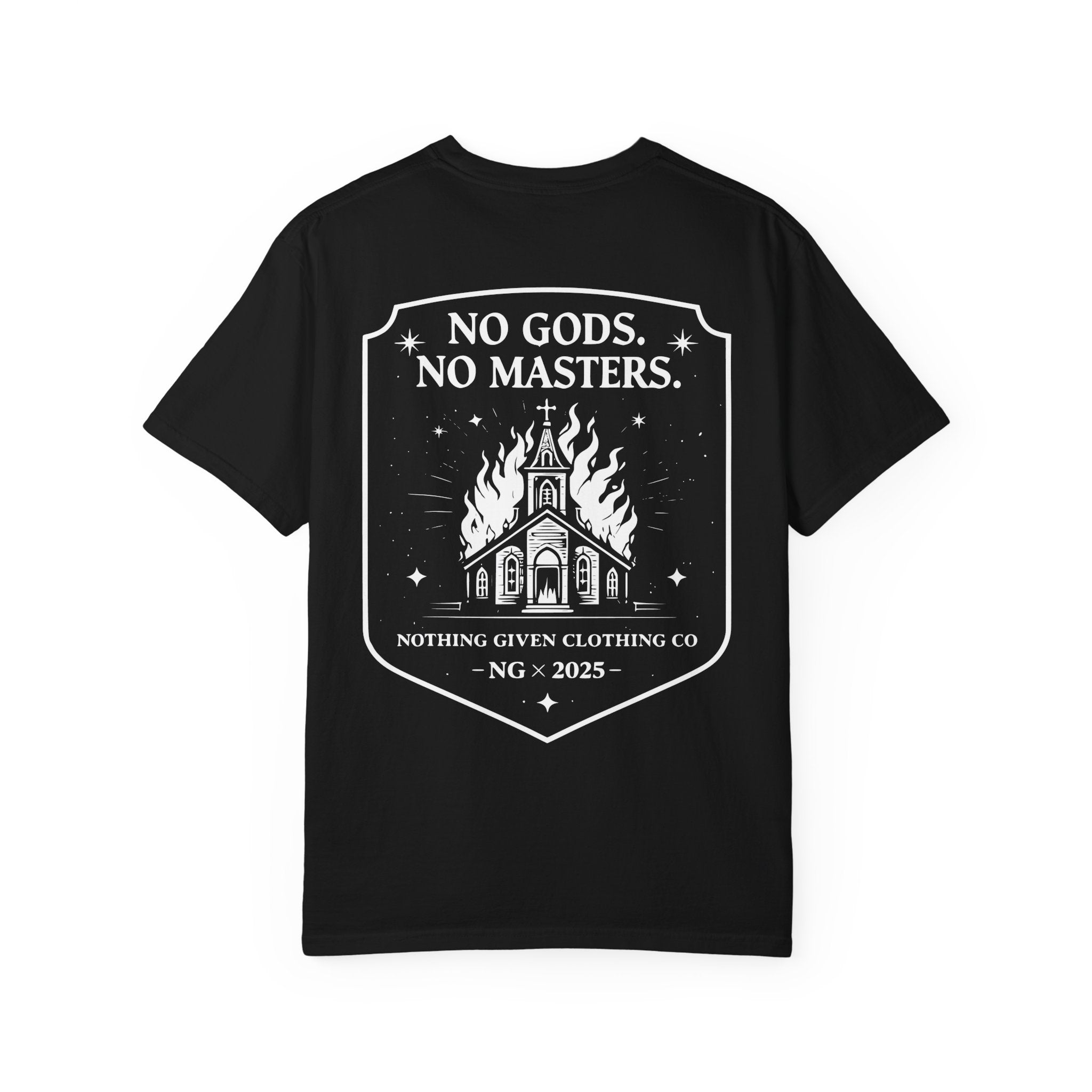 No Gods. No Masters. - Burning Cathedral Tee
